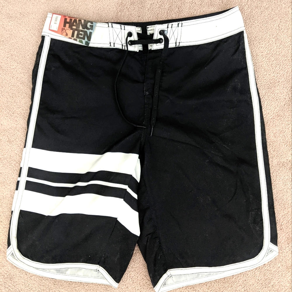 Hang Ten men's shorts sz 30 NWT Navy/White